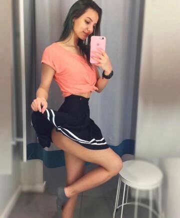 changing room tease