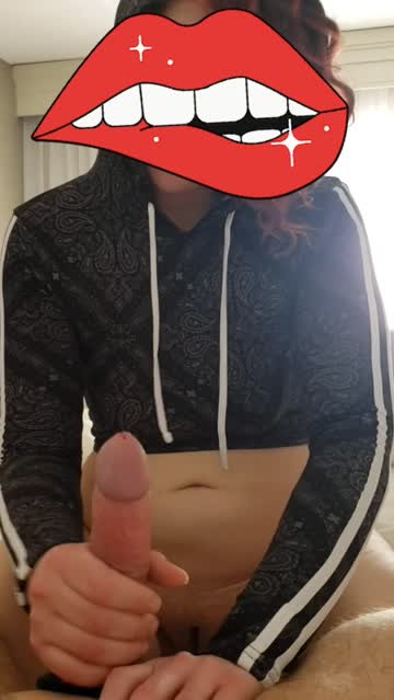 can you see enough of my hoodie here while i stroke daddy's cock? [oc]