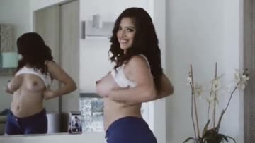 gabriela lopez is on fire! thick latina behind the scenes