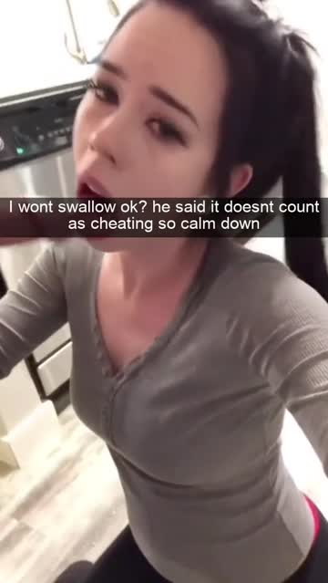 your gf is kinda gullible-- other guys will tell her that dirty snaps, nudes, and even bjs aren't really cheating.. she is kinda innocent about that stuff and just believes them