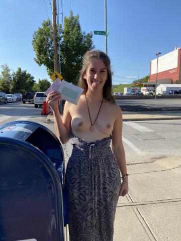 dropping off some mail