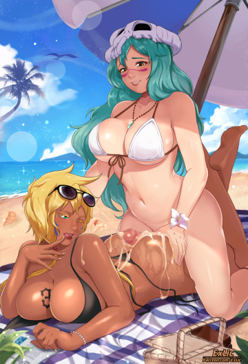 harribel and nelliel beach sex