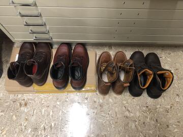 all the boots i have acquired this year. red wing iron rangers, supersole 202s, 8 inch classic mocs, and a nice comfy pair of timberland titans. love me some good boots! 🥾