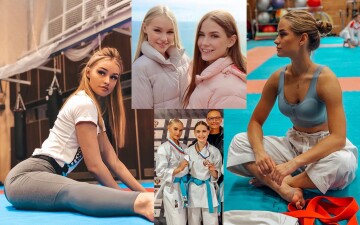 russian national karate team members daria tulyakova & maria zotova