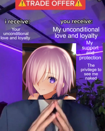 message for ritsuka senpai: