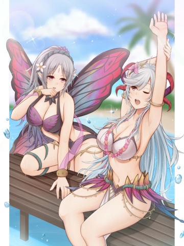 freyja and plumeria fairy swimsuits