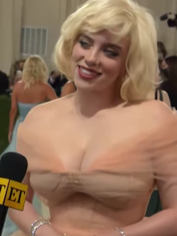 billie eilish's big tits look spectacular in that dress
