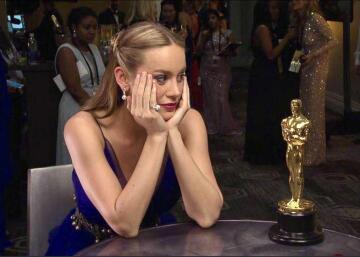 “…surely the academy doesn’t expect me to fit this whole thing in my ass on stage…right?”- brie larson
