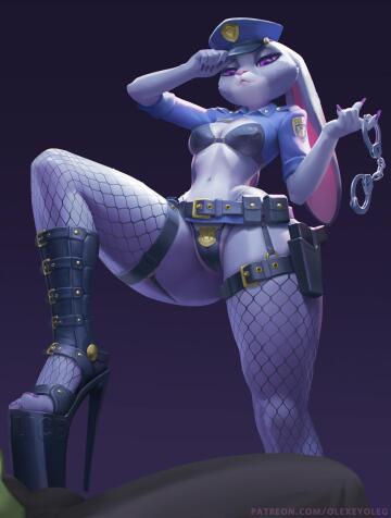 [f] judy hopps, s.l.u.t. department, reporting for duty! (olexeyoleg)