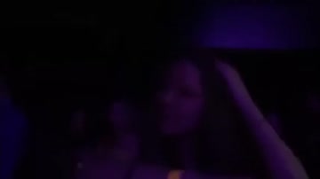young couple fucks in the middle of the club