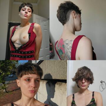 i got haircut!! bottom two are before and after that day. first time trying to post this not all the images posted so here have a collage. i can't believe i let it get as long as i did