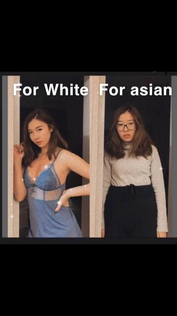 dress to impress. she needs to impress her white bull but doesn’t care about her asian cuck.