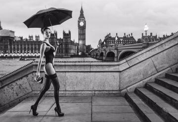 photographer paul giggle and many beautiful girls in pictures for the 12 wonders of nature series of calendars over the years: london