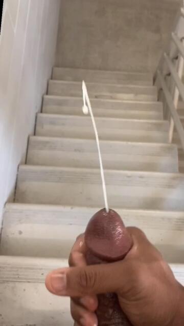 [challenge] cum in a public stairwell like me without getting caught