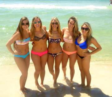 blondes at the beach