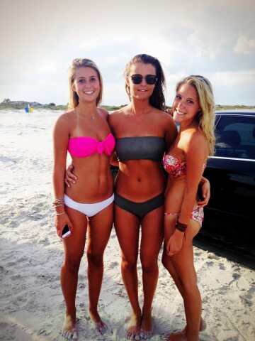 three on the beach