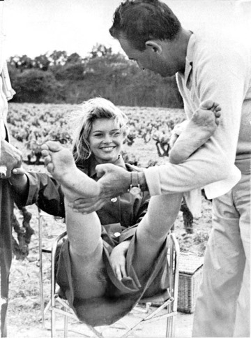 bardot up skirt; peek-a-boo