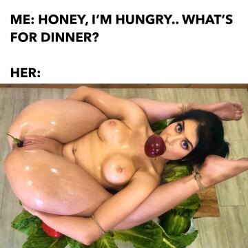 pussy is always on the menu