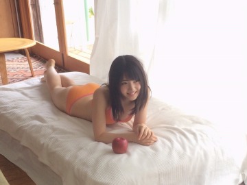 yuiri murayama in an orange bikini