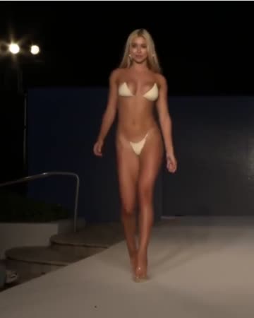 jiggling bikini boobs compilation ii - ten runway models
