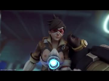 [m/f] tracer gets her ass split open and her belly pumped full