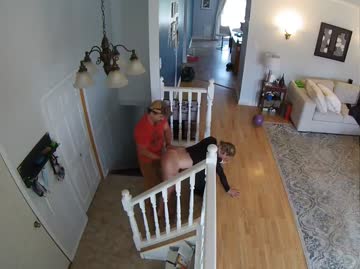 hubby got to watch his friend fuck me on the security cam!