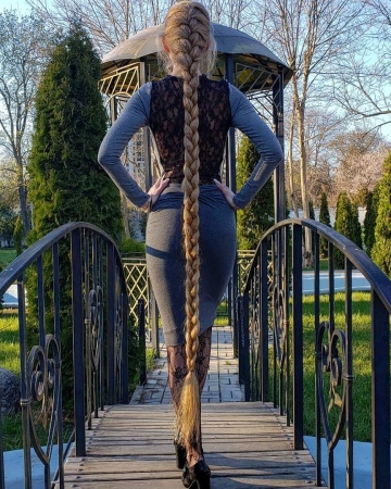 ukrainian alyona kravchenko from odessa has been growing her hair since she was five years old - she is now 34 years old, and she can boast a hair 1.8 meters long.