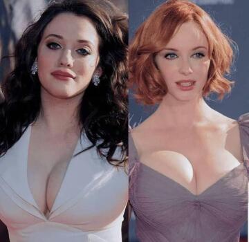 kat dennings x christina hendricks