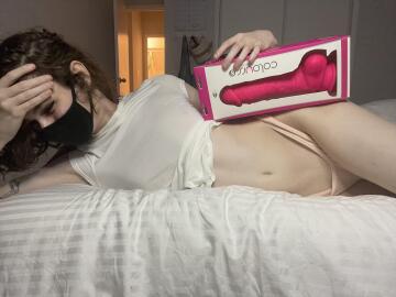 bought my first toy ever.. do you think it’ll fit? 😅🙈