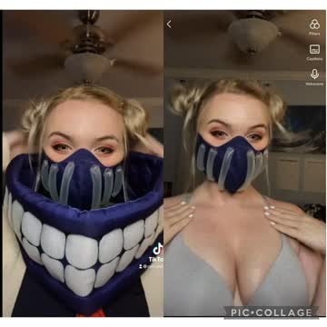 calcosplay as toga from mha