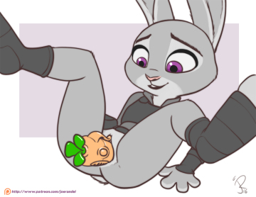 it takes a lot to satisfy a bunny libido, even on duty, but judy makes it work [f] (joe randel)