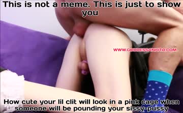 don't you wanna look cute, sissy ? :) ;)