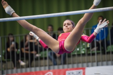 leah grießer at the november 2016 fig artistic gymnastics world cup in cottbus