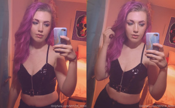 my first time wearing pvc - i quite like it! x