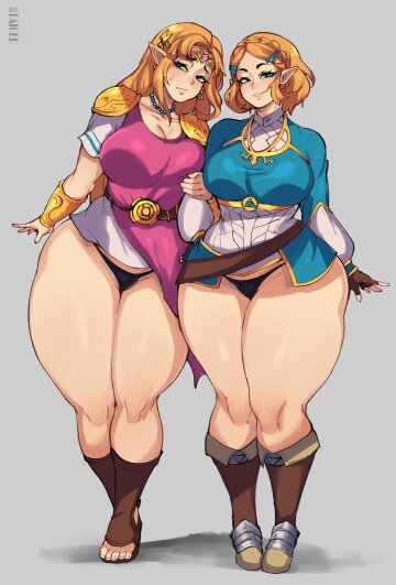 pear-shaped zeldas - thick thighs save lives (taiger)