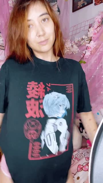 who likes a tiny asian in oversized anime tshirts? [f]