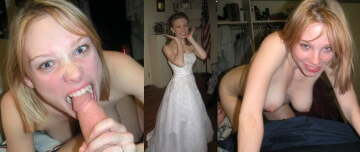 bride has a little crazy in her