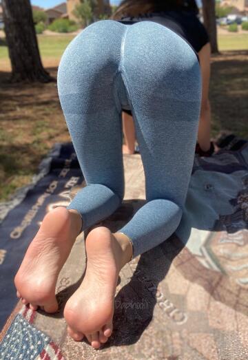 saturday stretches at my local park, join me?
