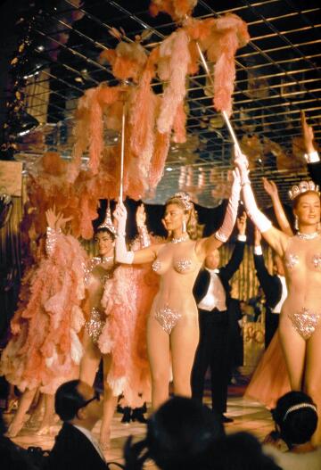 showgirls at the las vegas club, 1957. photo by hy peskin