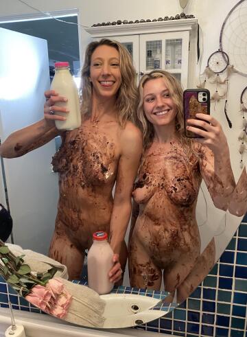 time for a milk bath!