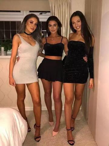 three short dresses