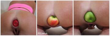 i love apples (up my butt) ❤️💚💛 [f] [oc]