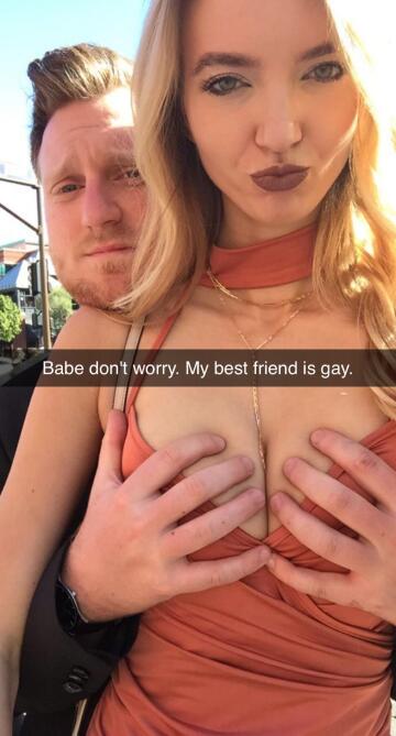 you know she can feel his boner press against her ass.