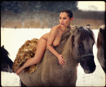 elf girl on a horse