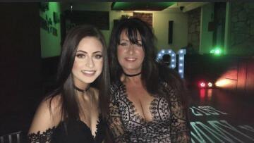 sexy brunette daughter & milf