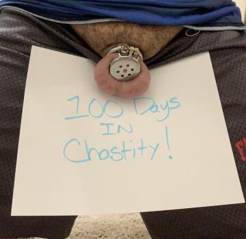 the second chastity boy making 100 days and making his balls useful