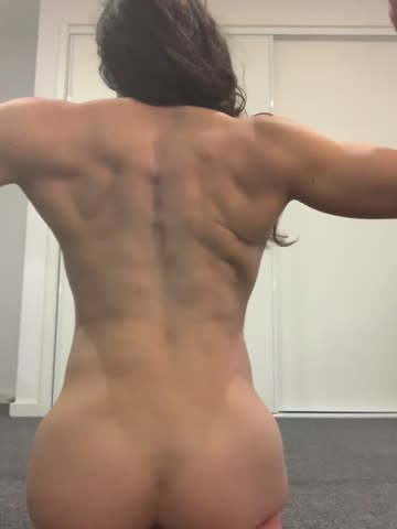 working on my back