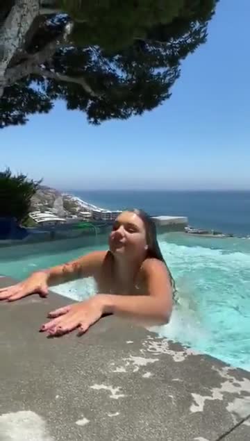 a nice surprise at the pool