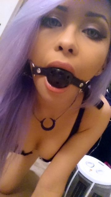 ballgagged emo