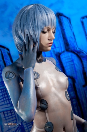 Nice Rei Ayanami cosplay 